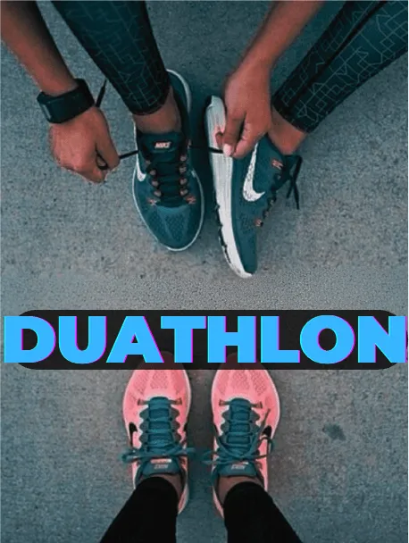 Two pairs of shoes, duathlon